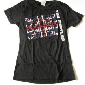 Beatles Brit Flag Ladies Tee (M)
